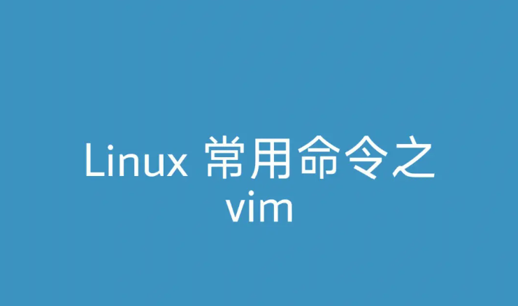 Linux中的vim命令等于window中notepad命令